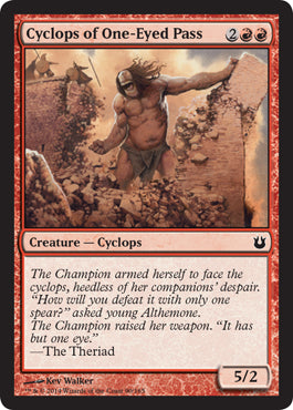 Cyclops of One-Eyed Pass (Born of the Gods) Near Mint Foil