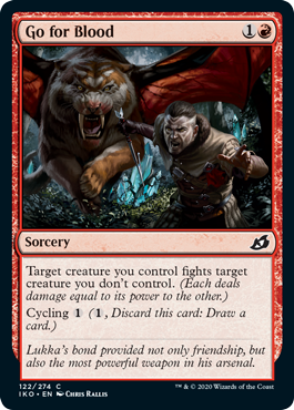 Go for Blood (Ikoria: Lair of Behemoths) Near Mint Foil