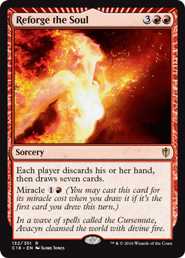 Reforge the Soul (Commander 2016 Edition) Medium Play