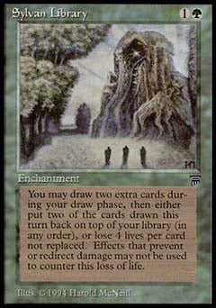 Sylvan Library (Legends) Heavy Play