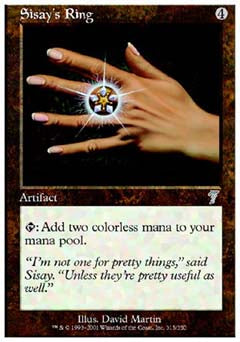 Sisay's Ring (7th Edition) Light Play