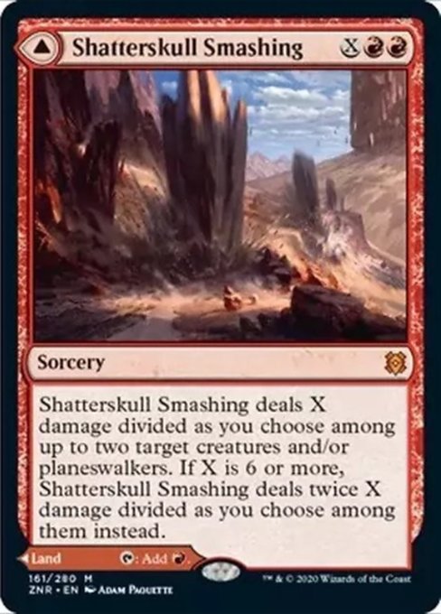 Shatterskull Smashing / Shatterskull, the Hammer Pass (Zendikar Rising) Near Mint Foil