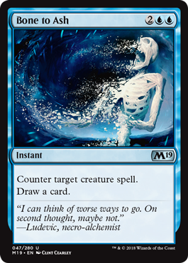 Bone to Ash (Magic 2019 Core Set) Medium Play