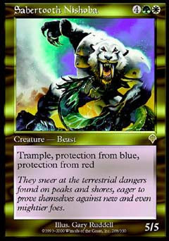 Sabertooth Nishoba (Invasion) Near Mint