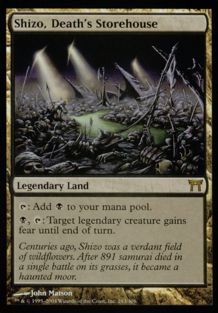 Shizo, Death's Storehouse (Champions of Kamigawa) Medium Play Foil