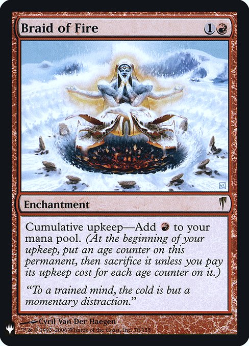 Braid of Fire (Mystery Booster Retail Edition Foils) Near Mint Foil