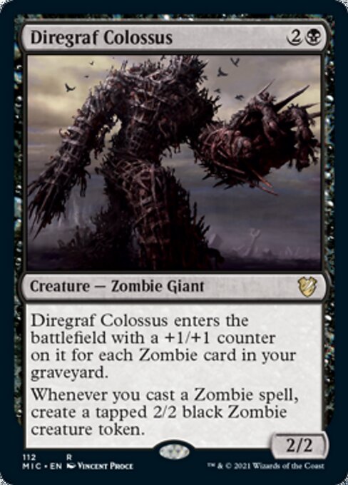 Diregraf Colossus (Commander 2021 Midnight Hunt) Near Mint
