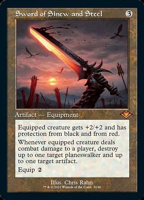 Sword of Sinew and Steel (Modern Horizons 1 Retro Frames) Near Mint Foil