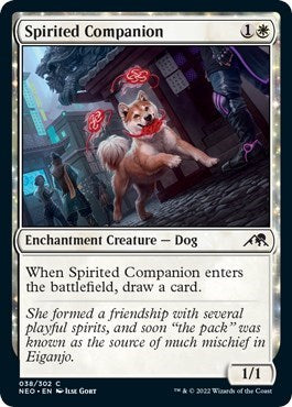 Spirited Companion (Kamigawa: Neon Dynasty) Near Mint