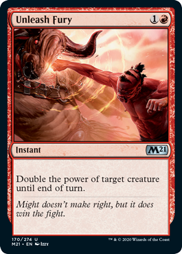 Unleash Fury (Magic 2021 Core Set) Near Mint