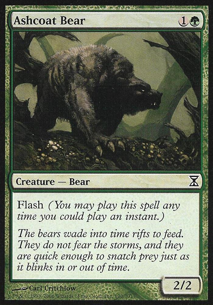 Ashcoat Bear (Time Spiral) Medium Play Foil