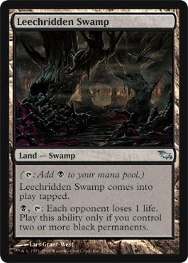 Leechridden Swamp (Shadowmoor) Light Play Foil