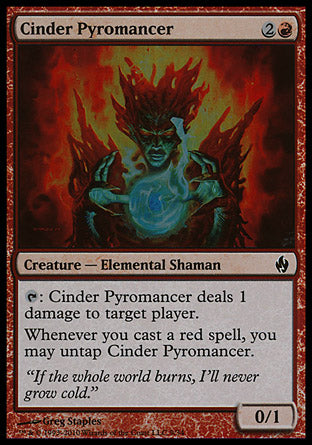 Cinder Pyromancer (Premium Deck Series: Fire and Lightning) Medium Play Foil