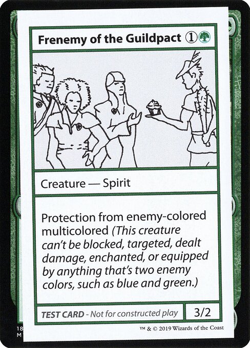Frenemy Of The Guildpact (No PW Symbol) (Mystery Booster Test Print 2021) Near Mint