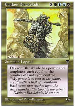 Dakkon Blackblade (Chronicles) Light Play