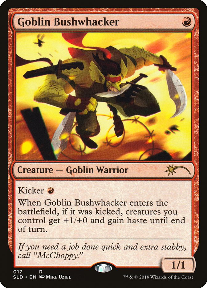 Goblin Bushwhacker (Secret Lair) Near Mint