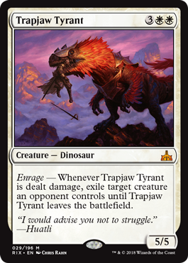 Trapjaw Tyrant (Rivals of Ixalan) Medium Play