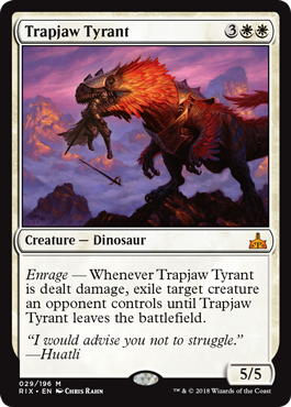 Trapjaw Tyrant (Rivals of Ixalan) Light Play