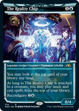 The Reality Chip (Showcase) (Kamigawa: Neon Dynasty) Near Mint Foil