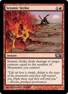 Seismic Strike (Magic 2010 Core Set) Medium Play Foil