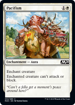 Pacifism (Magic 2020 Core Set) Medium Play