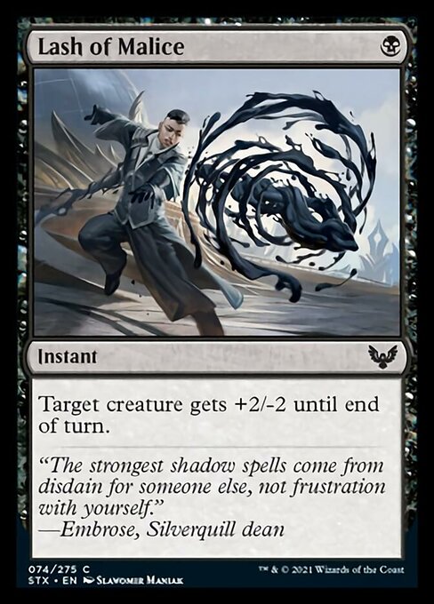 Lash of Malice (Strixhaven) Near Mint Foil