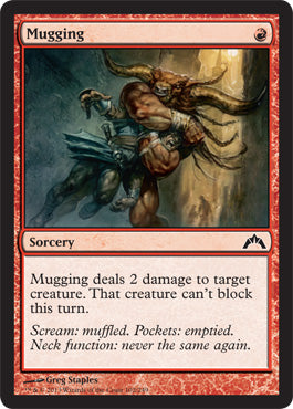 Mugging (Gatecrash) Medium Play Foil