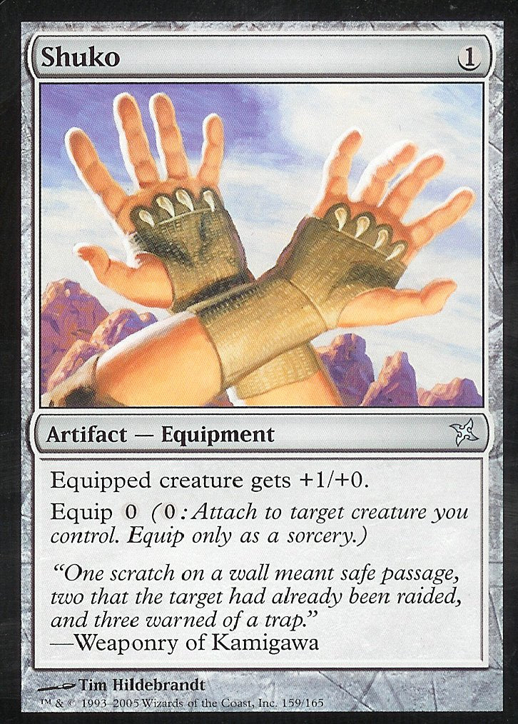 Shuko (Betrayers of Kamigawa) Light Play Foil