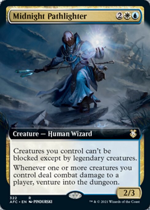 Midnight Pathlighter (Extended Art) (Commander 2021 Forgotten Realms) Near Mint