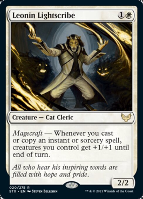 Leonin Lightscribe (Strixhaven) Near Mint Foil