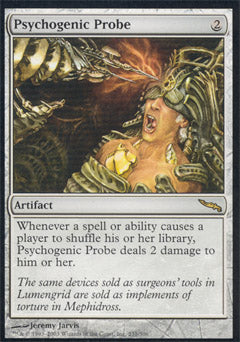Psychogenic Probe (Mirrodin) Medium Play Foil