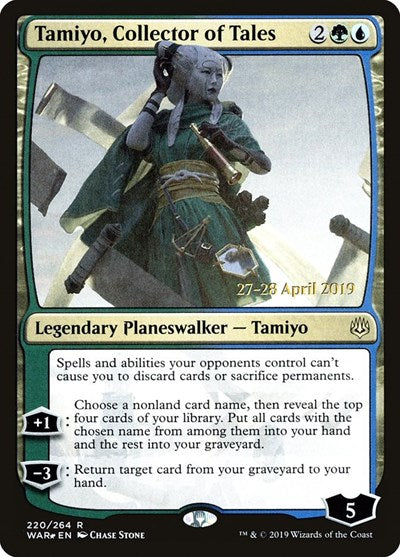 Tamiyo, Collector of Tales (Promos: Prerelease Cards) Medium Play Foil