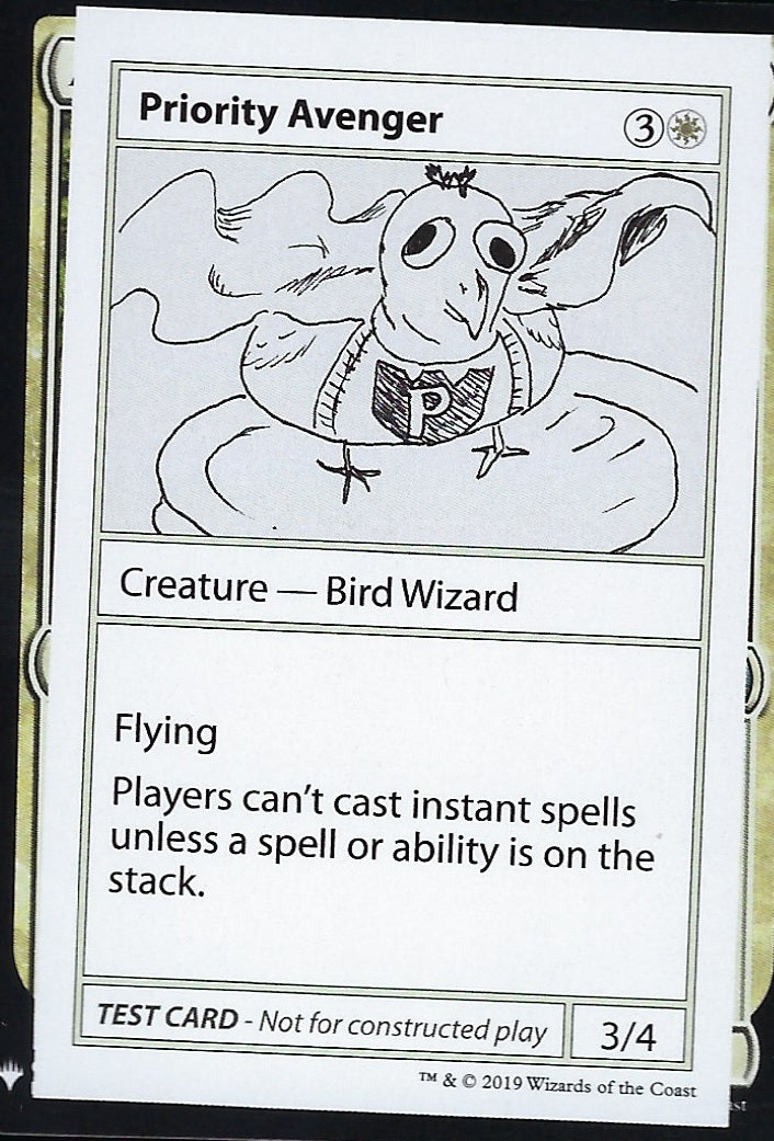 Priority Avenger (Mystery Booster Test Print) Medium Play