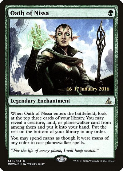 Oath of Nissa (Promos: Prerelease Cards) Near Mint Foil