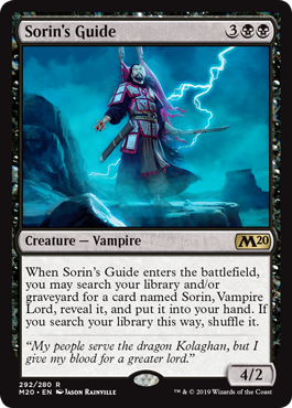 Sorin's Guide (Magic 2020 Core Set) Light Play