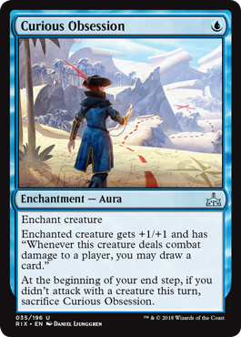 Curious Obsession (Rivals of Ixalan) Near Mint Foil