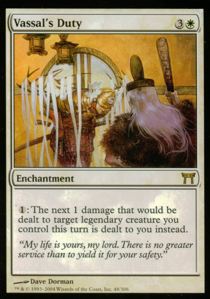 Vassal's Duty (Champions of Kamigawa) Light Play