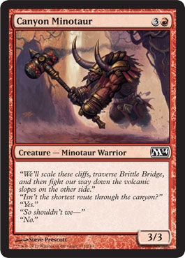 Canyon Minotaur (Magic 2014 Core Set) Near Mint
