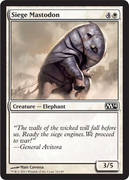 Siege Mastodon (Magic 2014 Core Set) Medium Play