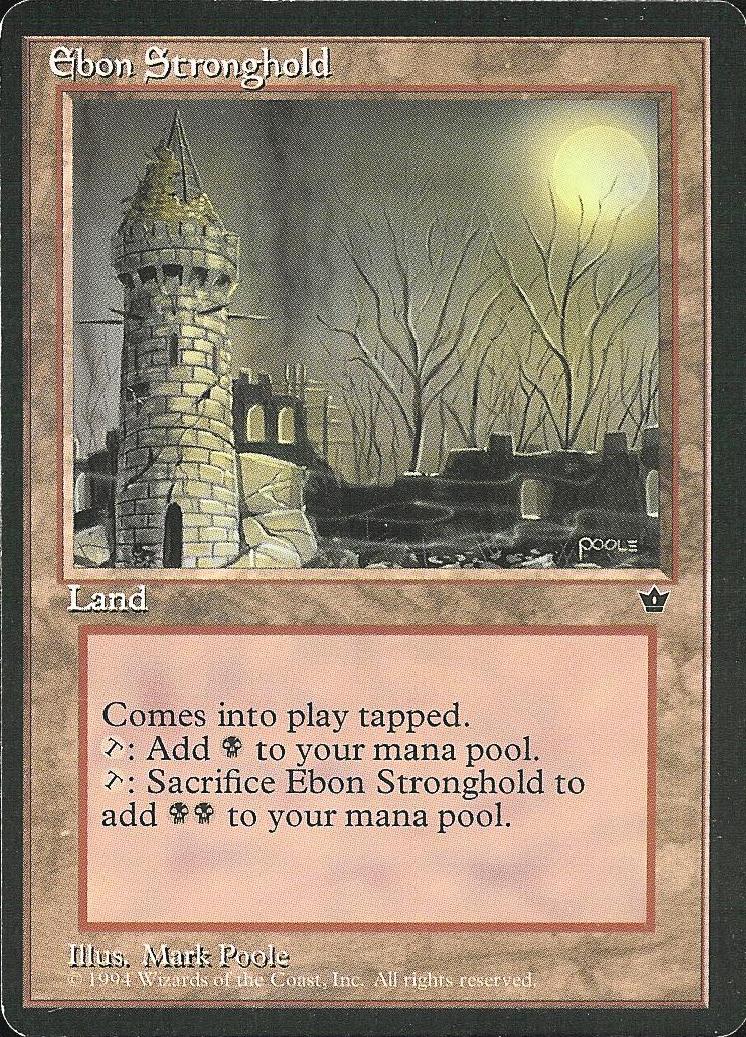 Ebon Stronghold (Fallen Empires) Medium Play