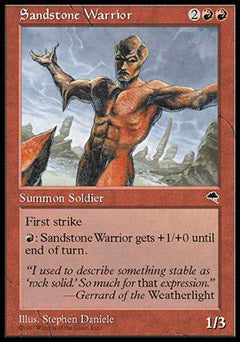 Sandstone Warrior (Tempest) Medium Play