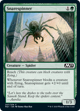 Snarespinner (Magic 2021 Core Set) Medium Play Foil
