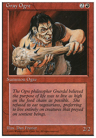Gray Ogre (4th Edition) Near Mint