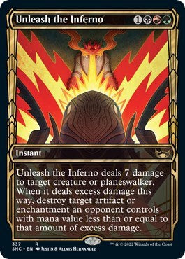 Unleash the Inferno (Showcase) (Streets of New Capenna) Near Mint