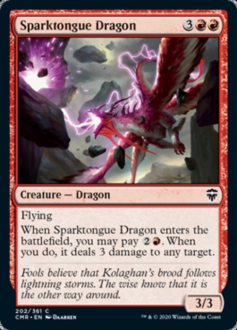 Sparktongue Dragon (Commander Legends) Light Play