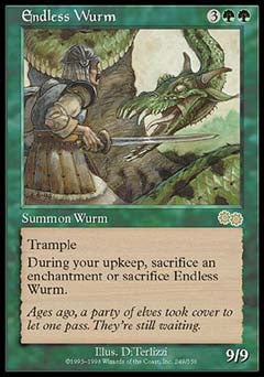 Endless Wurm (Urza's Saga) Light Play