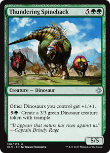 Thundering Spineback (Ixalan) Medium Play