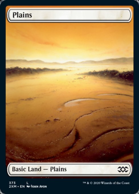 Plains (373) (Double Masters) Light Play Foil