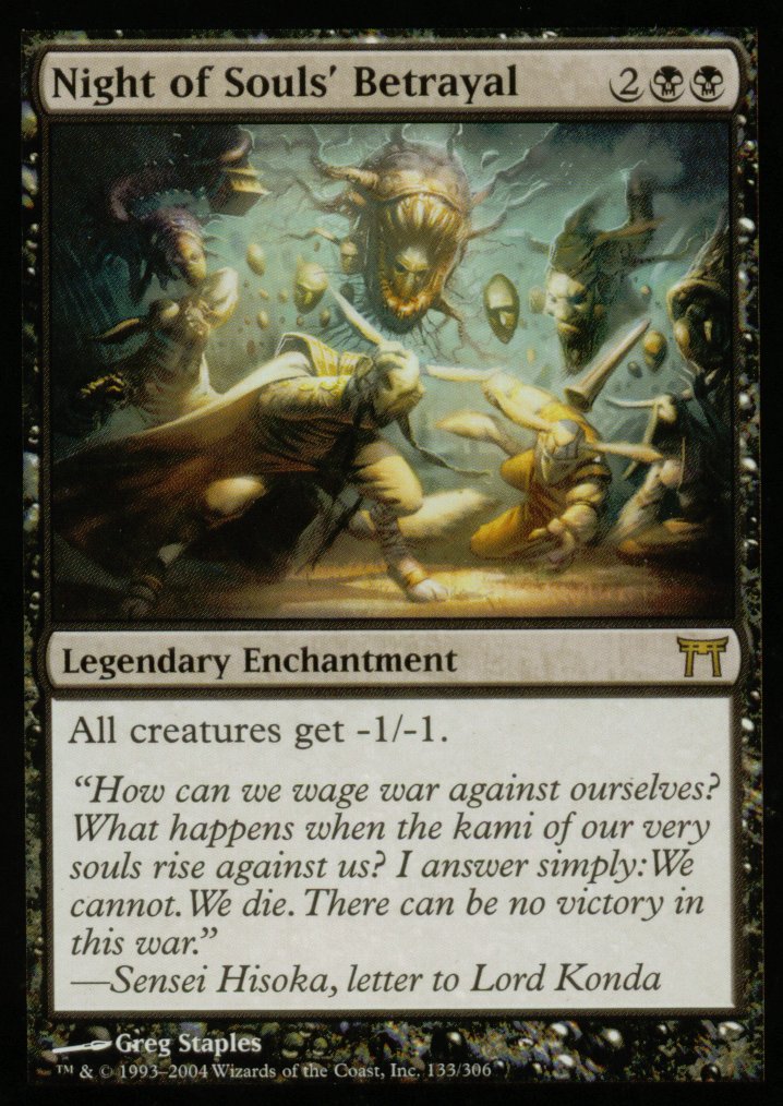 Night of Souls' Betrayal (Champions of Kamigawa) Medium Play