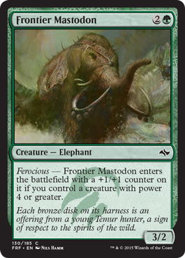 Frontier Mastodon (Fate Reforged) Medium Play